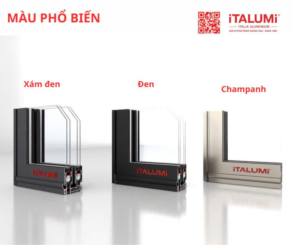 màu cửa nhôm