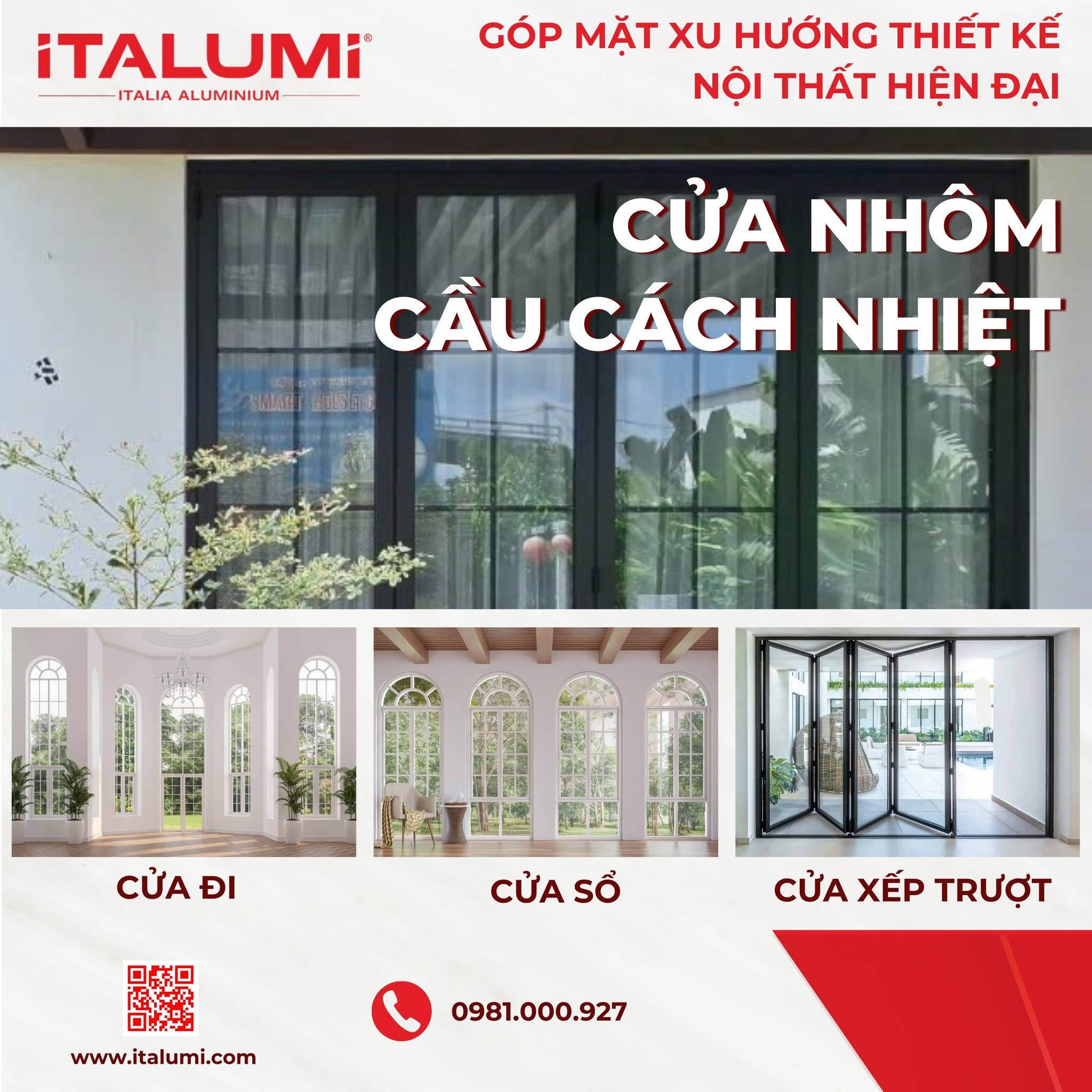 Cửa nhôm cầu cách nhiệt
